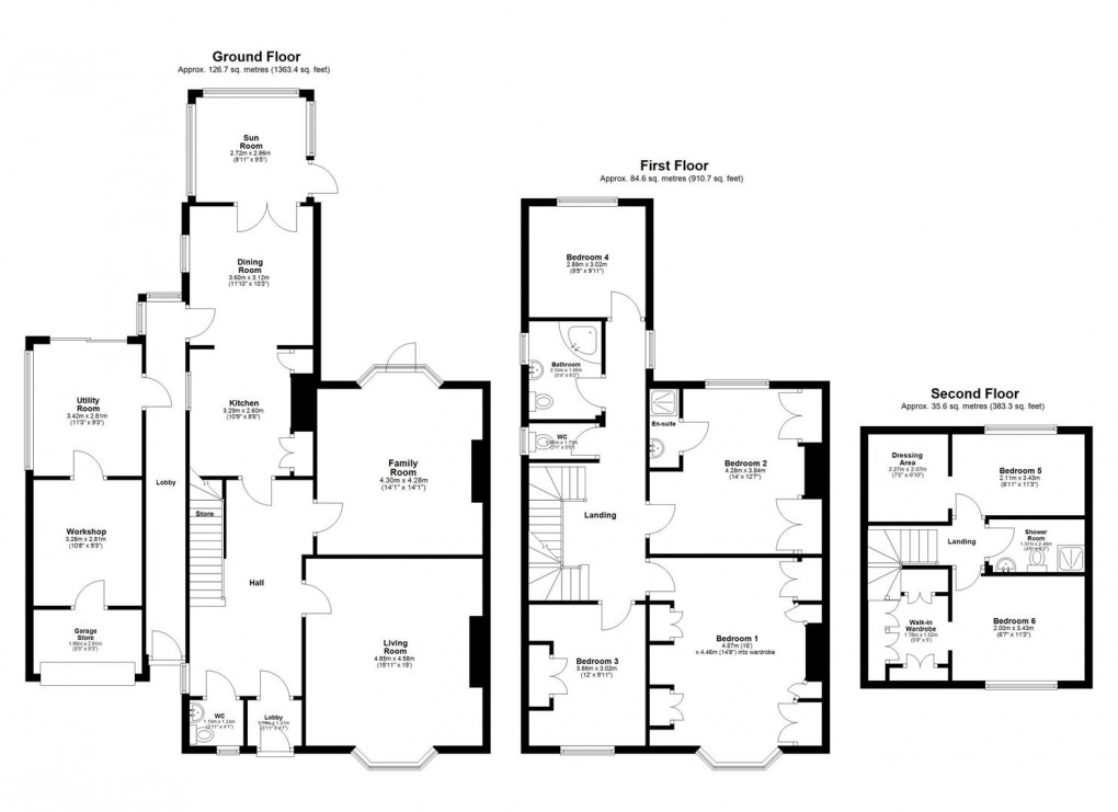 Floorplan for Grange Road, Fenham, Newcastle Upon Tyne 