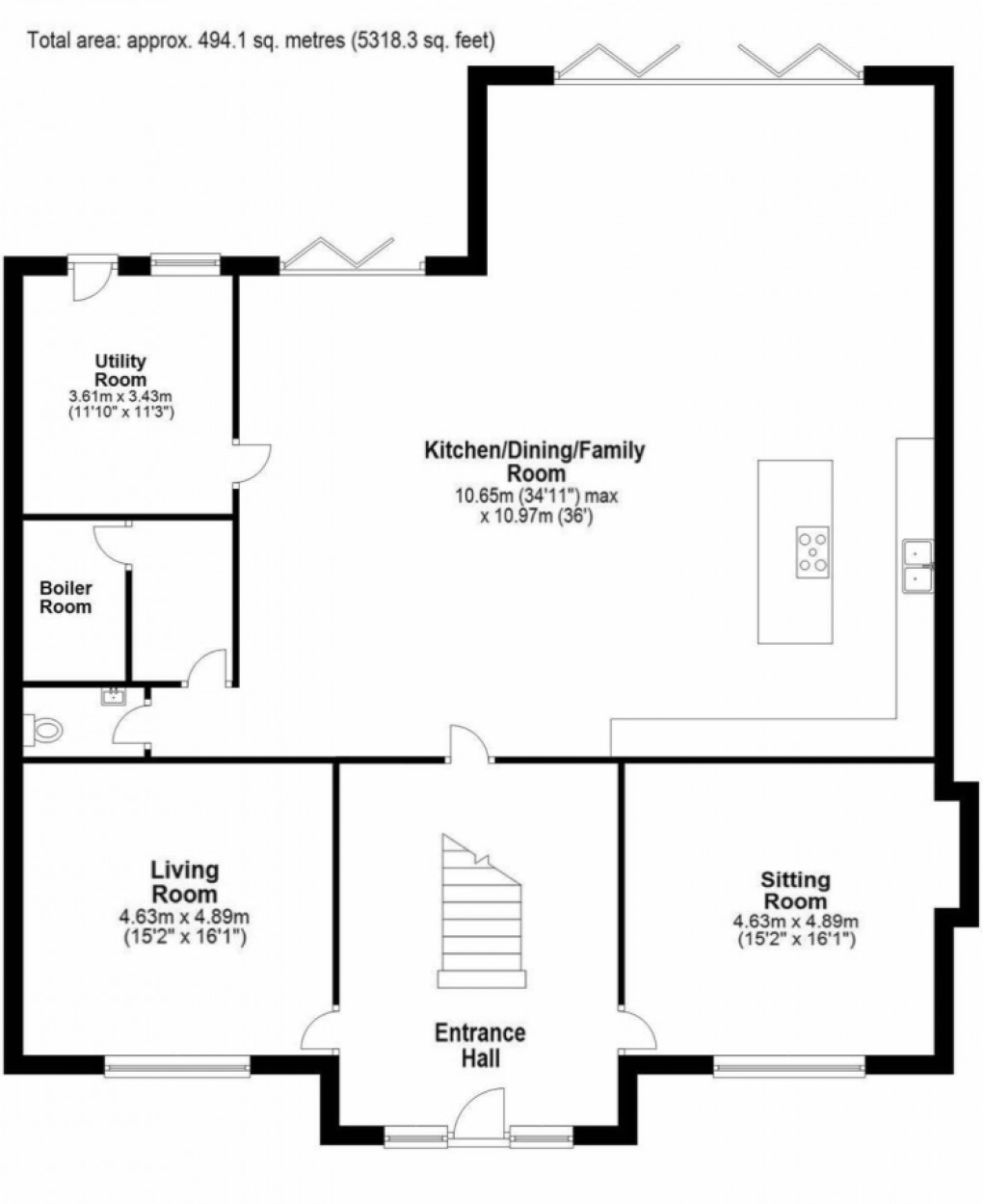 Floorplan for North Carol Wood, The Avenue, Medburn 