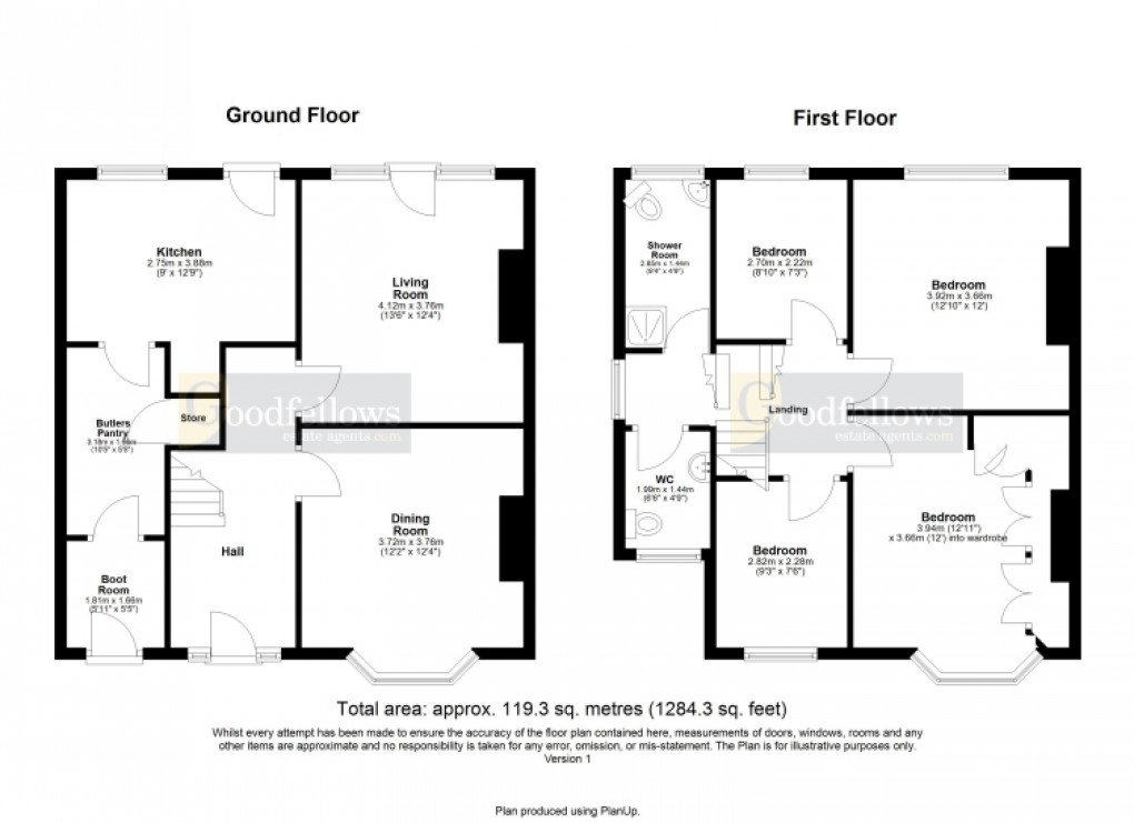 Floorplan for Netherby Drive, Fenham, Newcastle Upon Tyne