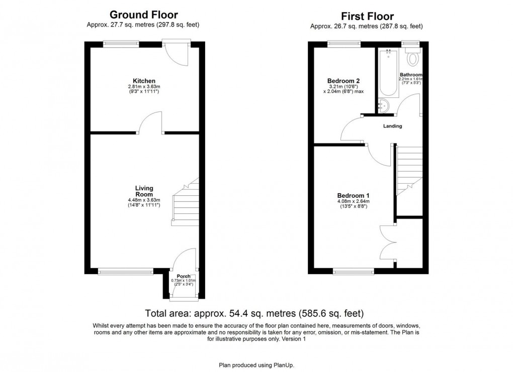 Floorplan for Byron Court, Swalwell, Newcastle Upon Tyne