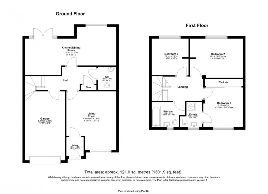 Floorplan for Mallard Way, Abbey Heights, North Walbottle 