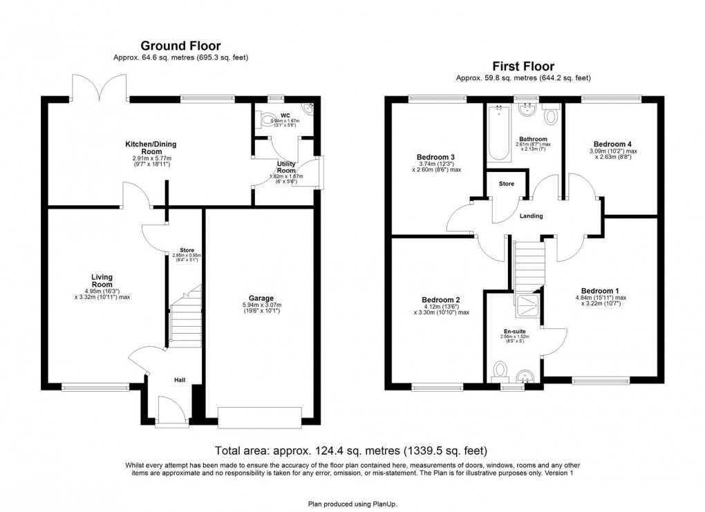 Floorplan for Broadfield Meadows, Callerton, Newcastle Upon Tyne 