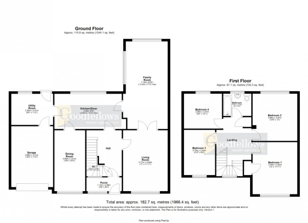 Floorplan for Dunsgreen, Ponteland, Newcastle Upon Tyne 