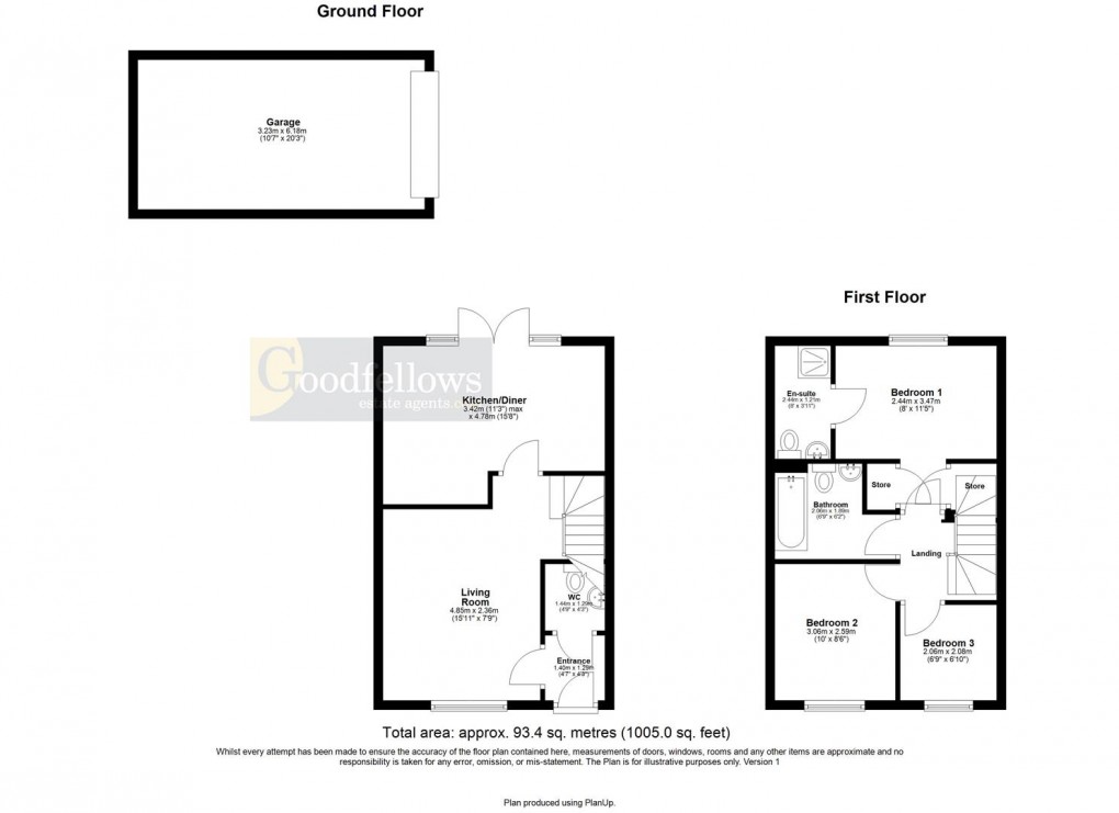 Floorplan for Broadfield Meadows, Callerton, Newcastle Upon Tyne 