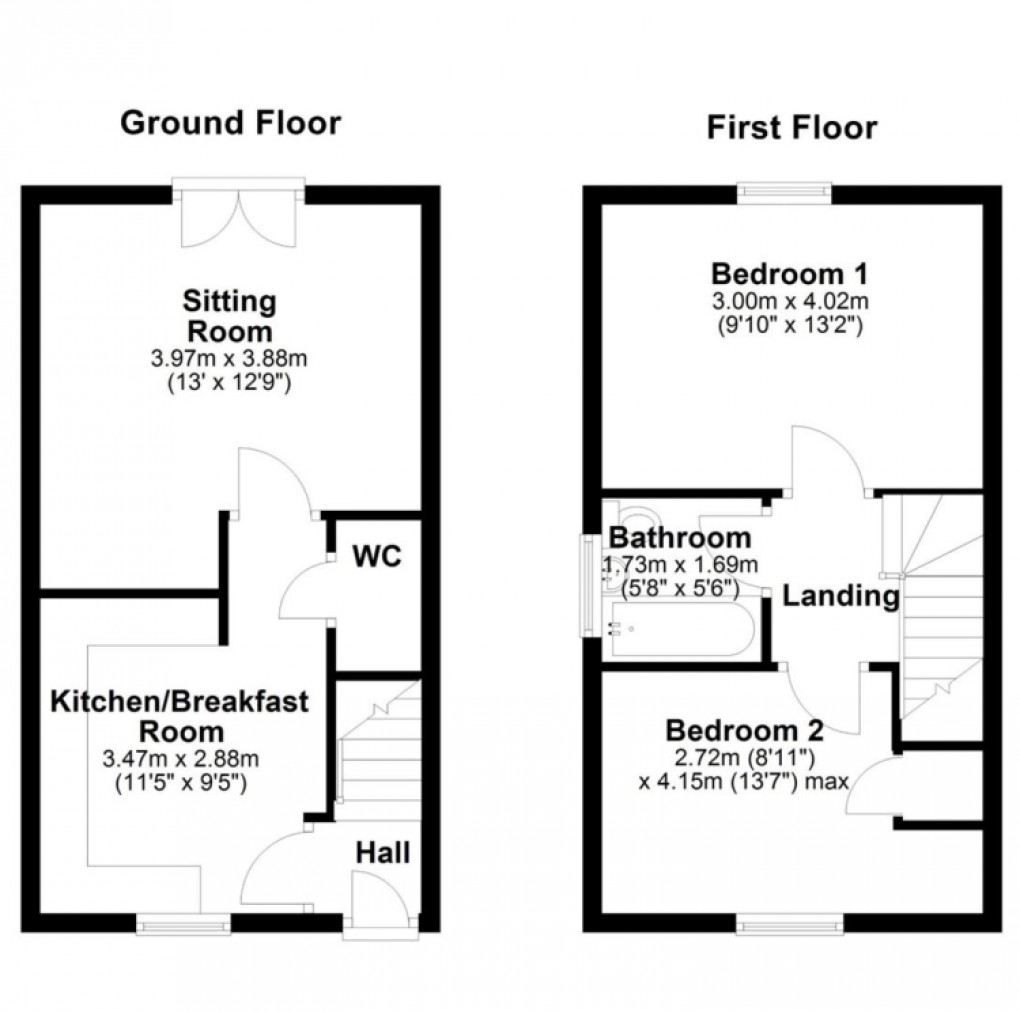 Floorplan for Belsay Lane, West Denton, Newcastle Upon Tyne 