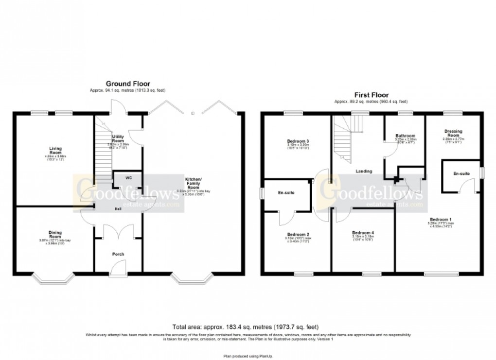 Floorplan for Barony Grove, Ponteland, Newcastle Upon Tyne 