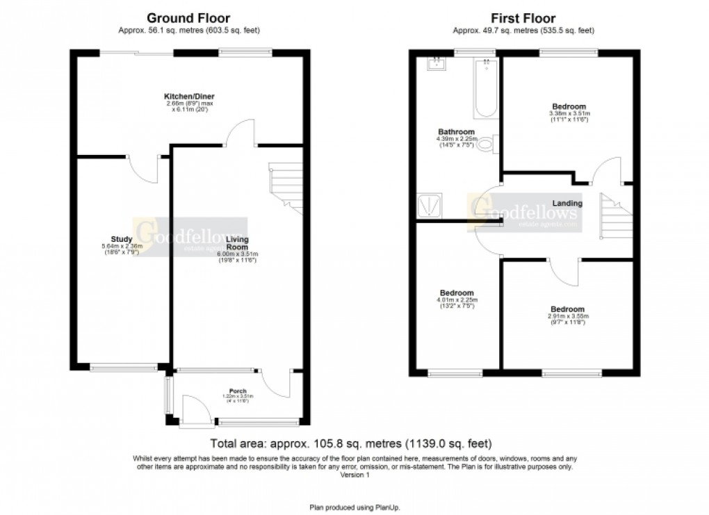 Floorplan for Warenmill Close, West Denton Park, Newcastle Upon Tyne