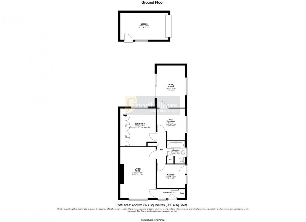 Floorplan for Jedburgh Close, Chapel Park, Newcastle Upon Tyne