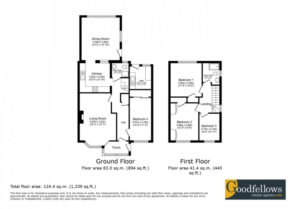 Floorplan for Northcote Avenue, West Denton, Newcastle Upon Tyne 