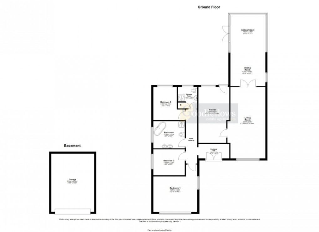Floorplan for Woodside, Darras Hall, Ponteland