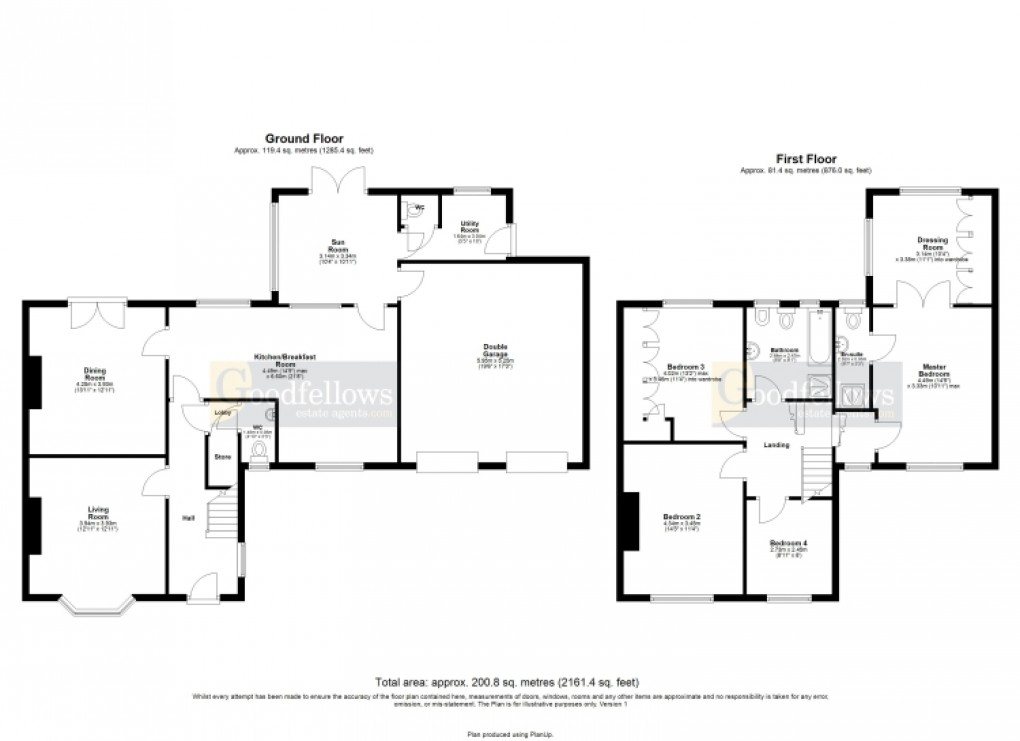 Floorplan for Middle Drive, Darras Hall, Ponteland