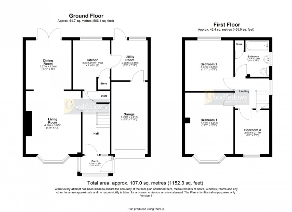 Floorplan for Slingsby Gardens, Cochrane Park, Newcastle upon Tyne 