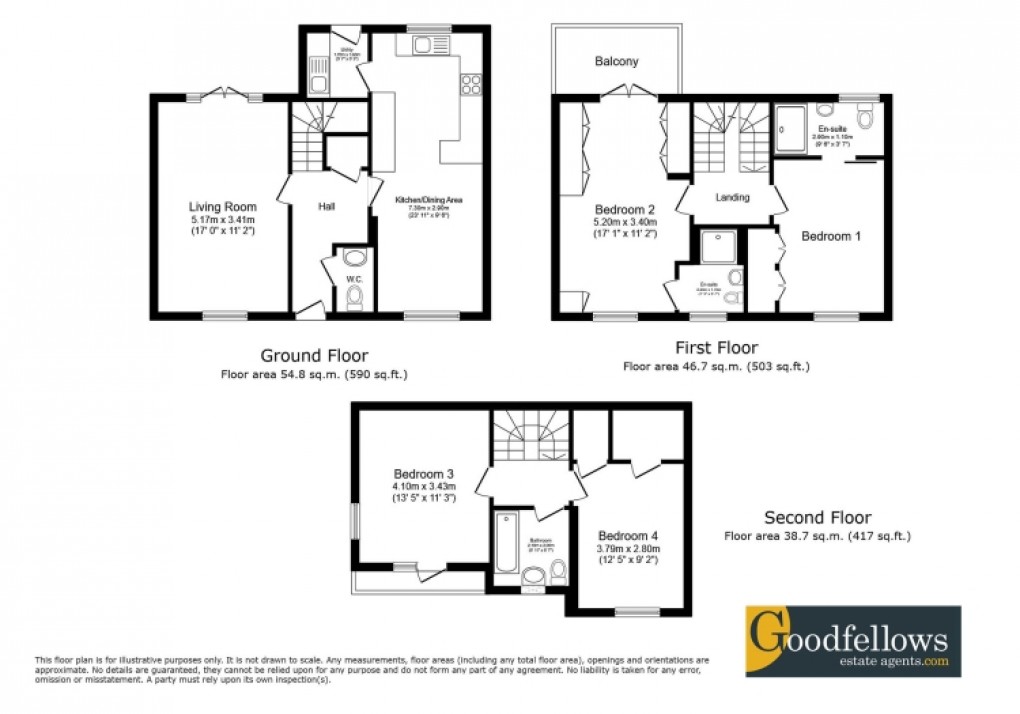 Floorplan for Leasingthorne Way, Newcastle Great Park, Newcastle upon Tyne 