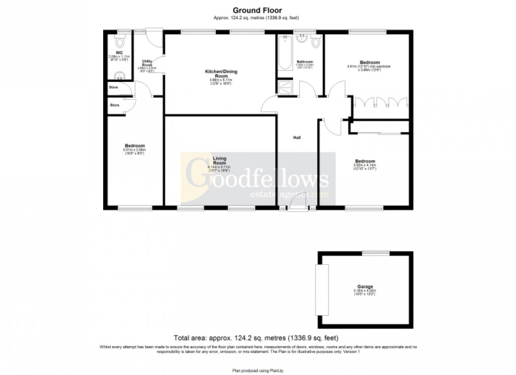 Floorplan for Grange Road, Ponteland, Newcastle upon Tyne 