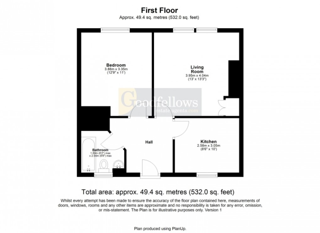Floorplan for Kingsmere Gardens, Walker, Newcastle upon Tyne