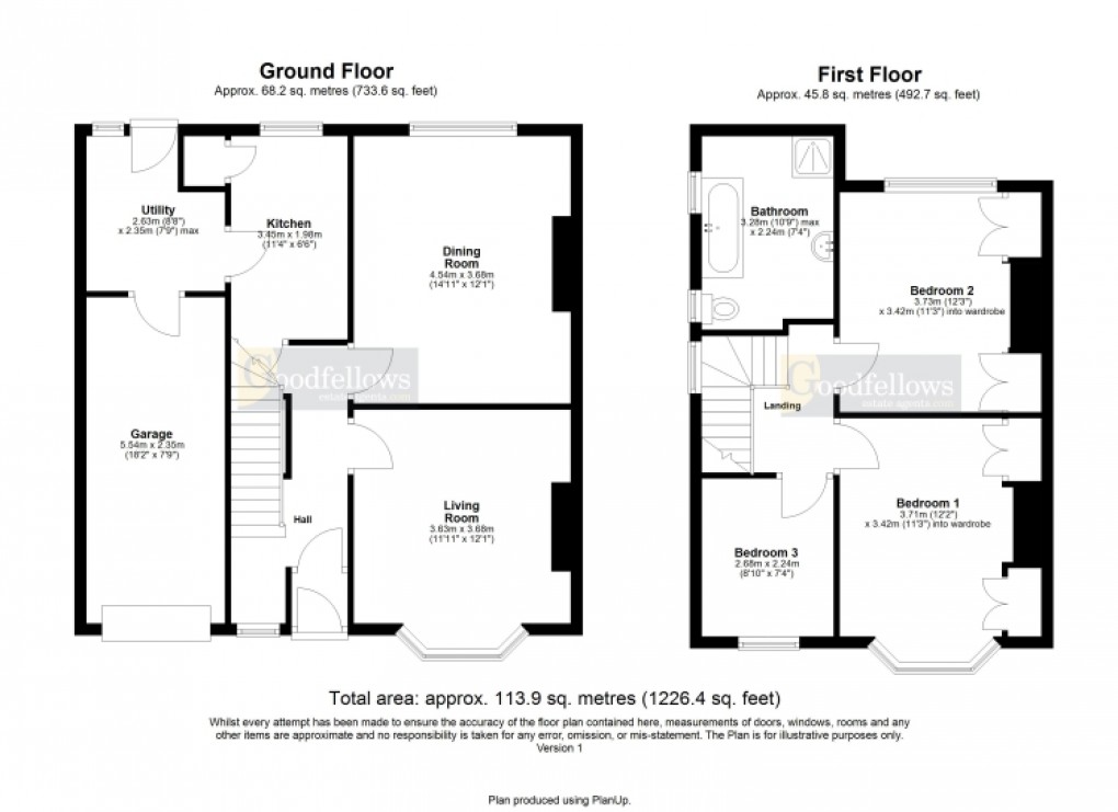 Floorplan for Northcote Avenue, West Denton, Newcastle upon Tyne 