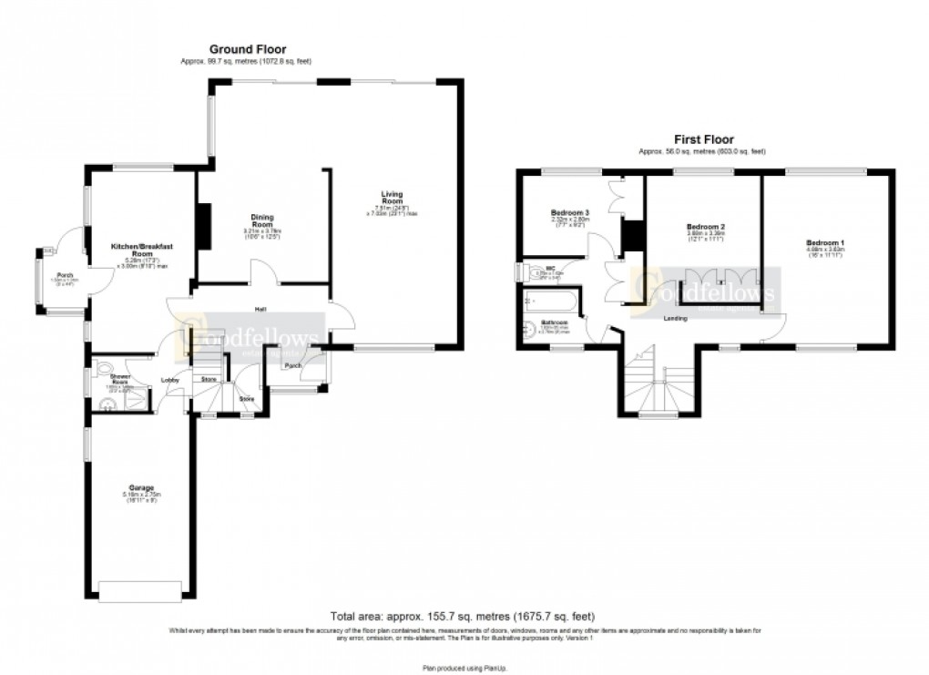 Floorplan for Birney Edge, Ponteland, Newcastle upon Tyne 