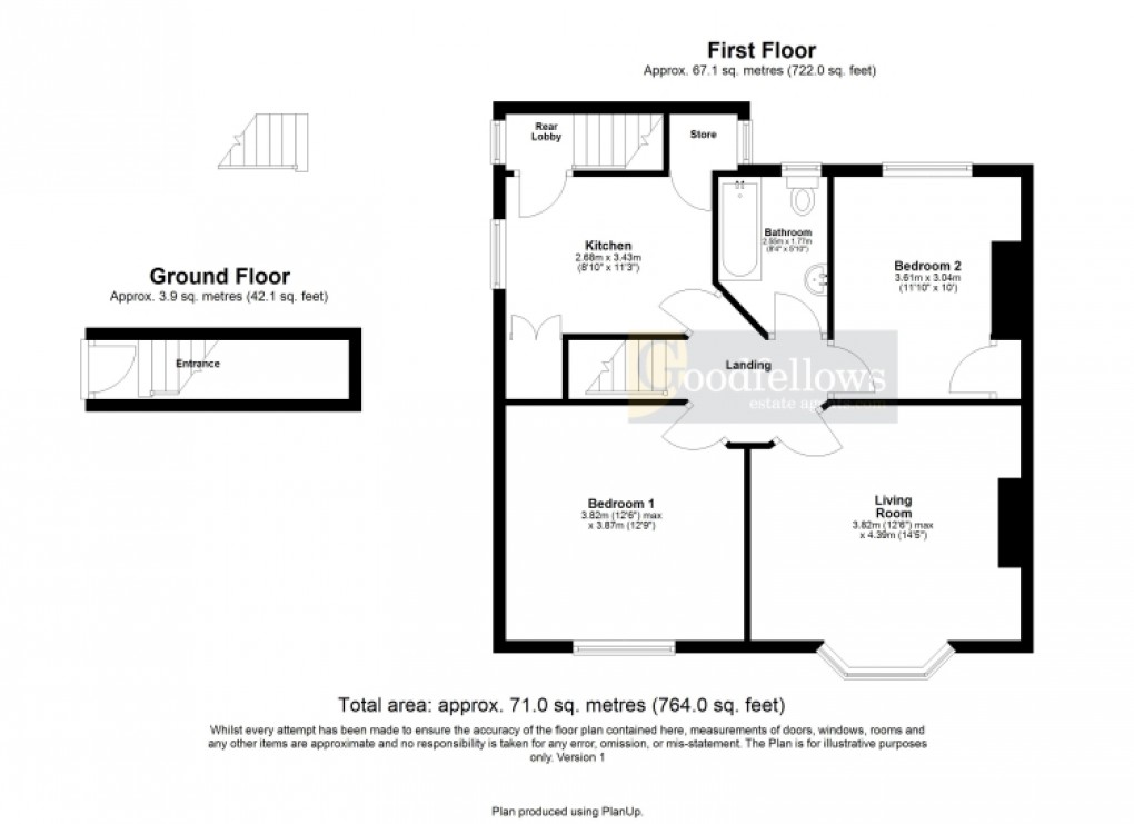 Floorplan for Benton Road, High Heaton, Newcastle upon Tyne 