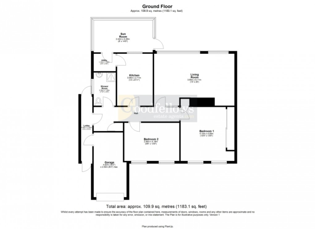 Floorplan for Aquila Drive, Heddon-on-the-Wall, Newcastle upon Tyne 