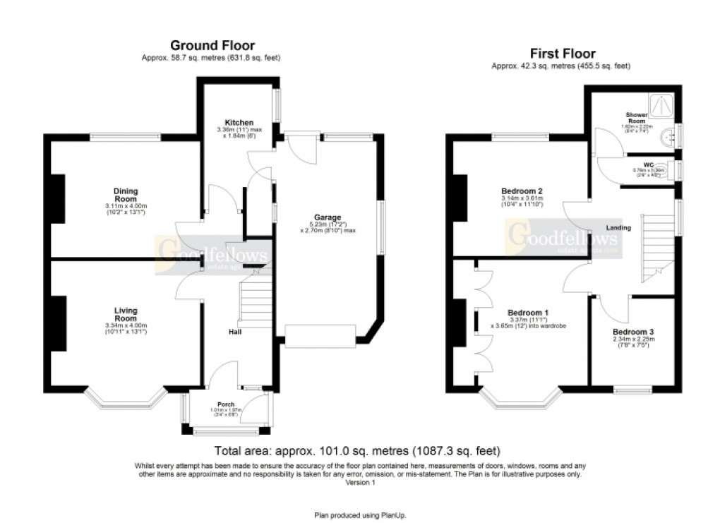 Floorplan for Sandringham Road, East Denton, Newcastle upon Tyne 