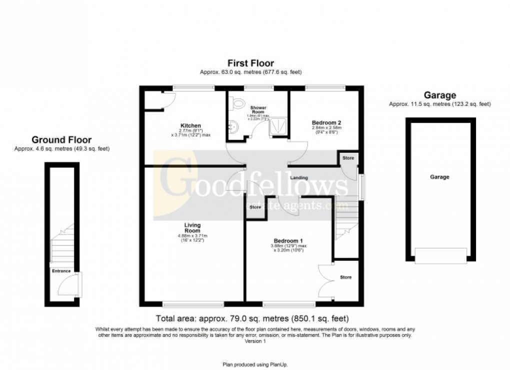 Floorplan for Westgarth, Whorlton Grange, Newcastle upon Tyne 