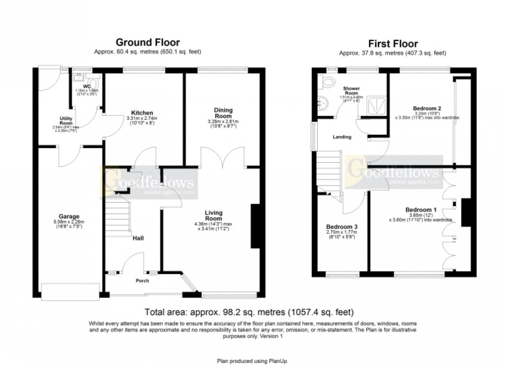 Floorplan for Acomb Crescent, Red House Farm, Newcastle upon Tyne 