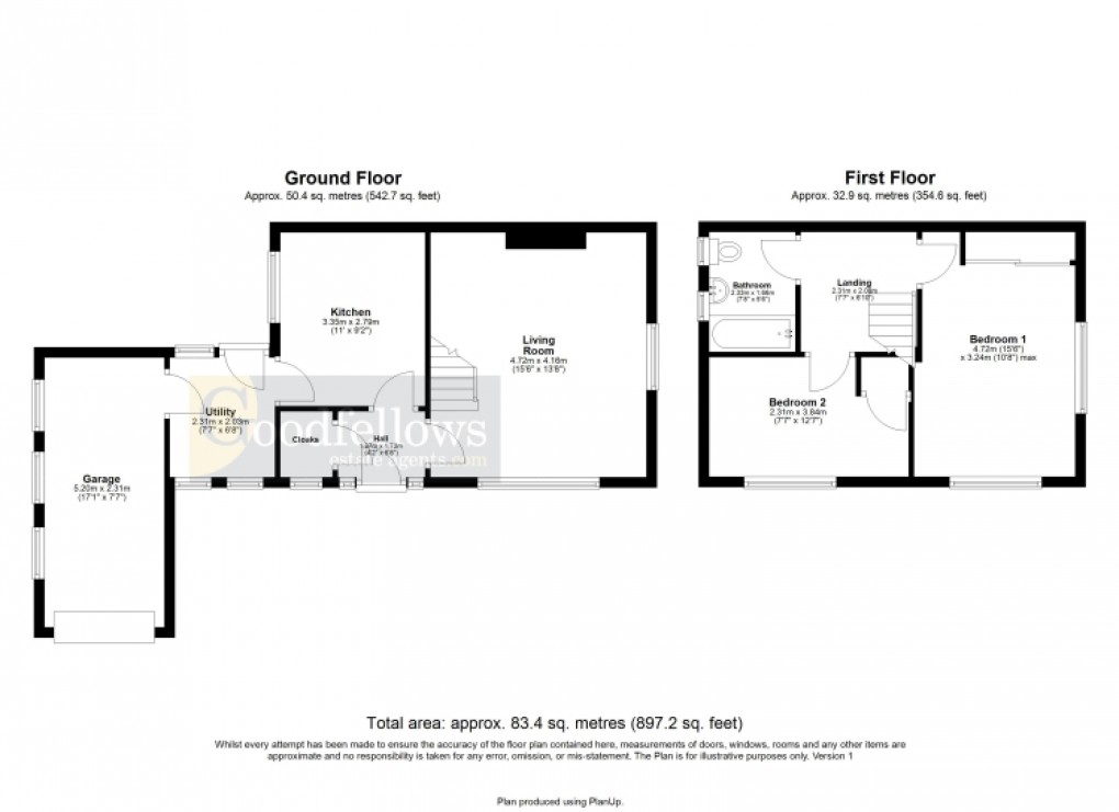 Floorplan for Hanover Drive, Winlaton, Blaydon-on-Tyne 