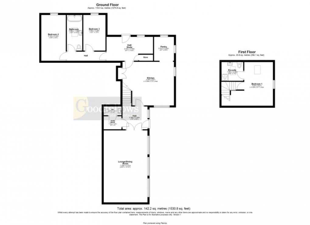 Floorplan for Penny Hill, Medburn 