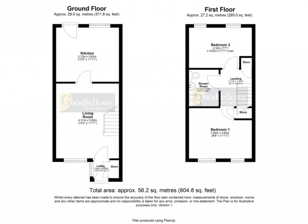 Floorplan for Milecastle Court, West Denton, Newcastle upon Tyne 
