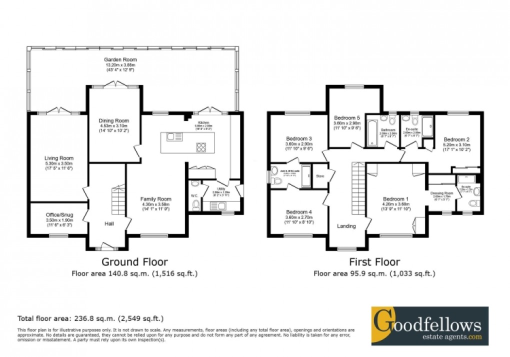 Floorplan for Montpellier Drive, Medburn, Newcastle Upon Tyne 