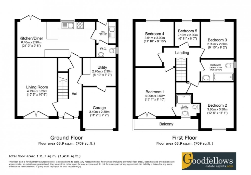 Floorplan for Roseden Way, Newcastle Great Park, Newcastle Upon Tyne 