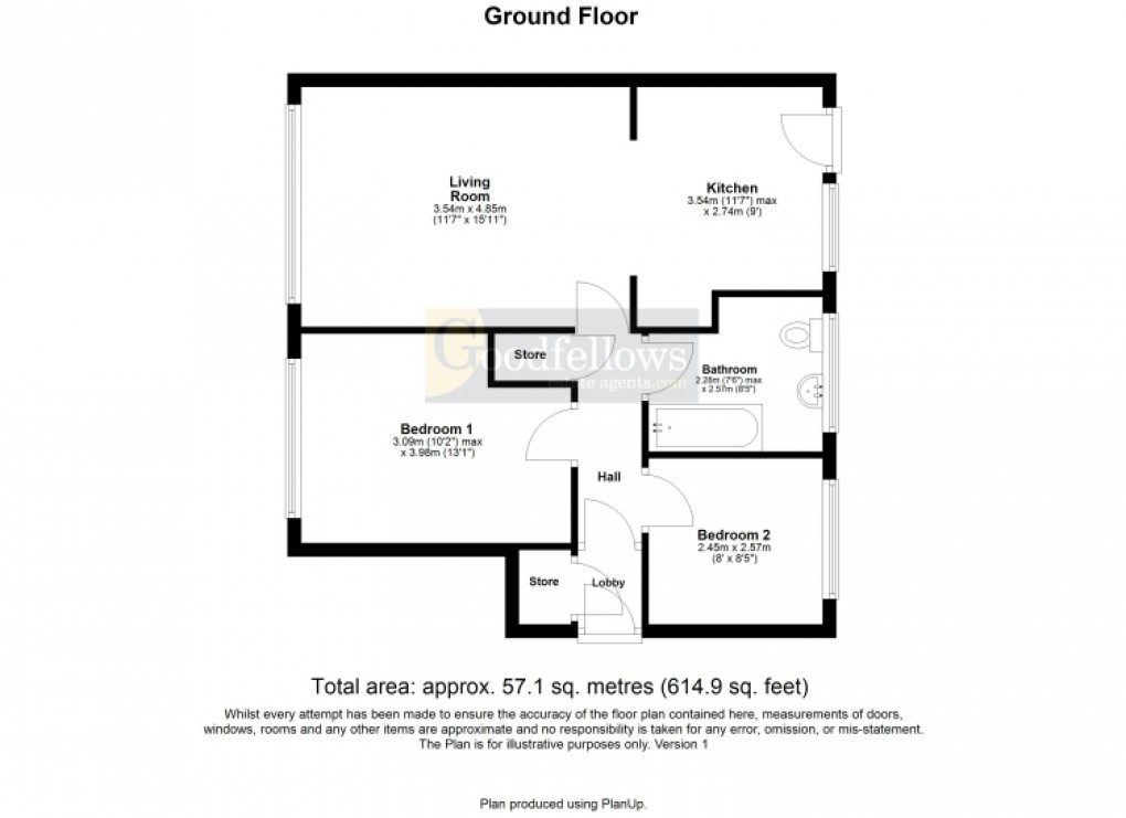 Floorplan for Calvus Drive, Heddon-on-the-Wall, Newcastle upon Tyne 