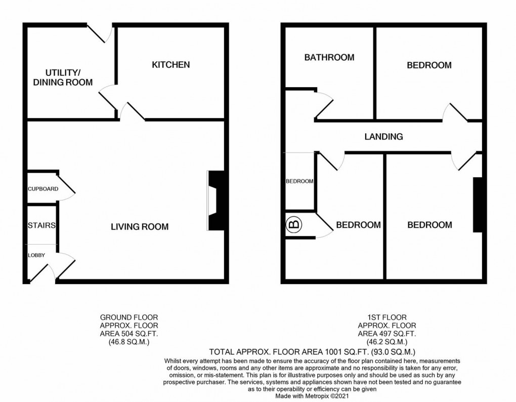 Floorplan for Jubilee Cottages, Hawkwell, Newcastle Upon Tyne