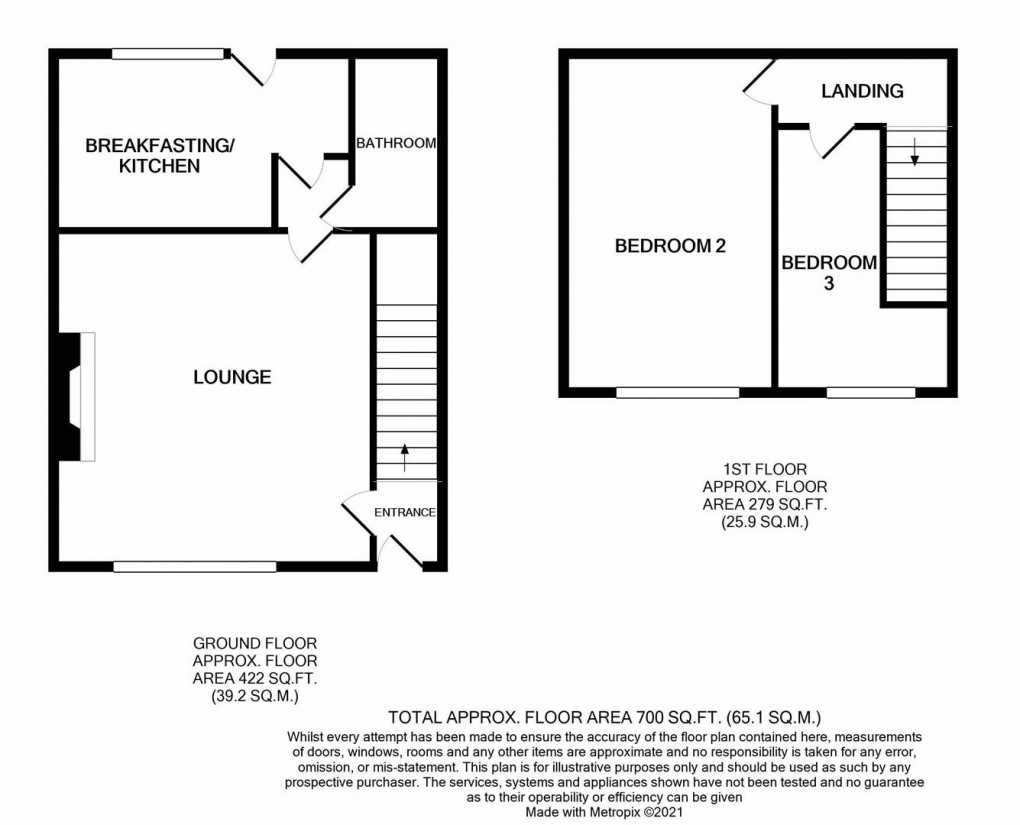 Floorplan for Orchard Terrace, Throckley, Newcastle Upon Tyne