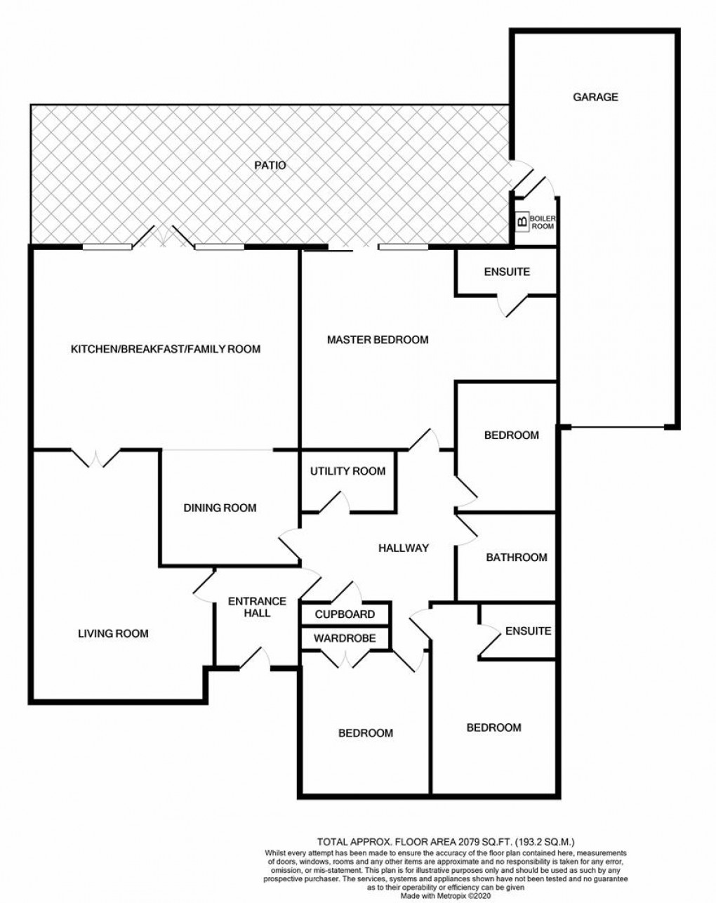 Floorplan for Western Way, Darras Hall, Newcastle Upon Tyne, Northumberland