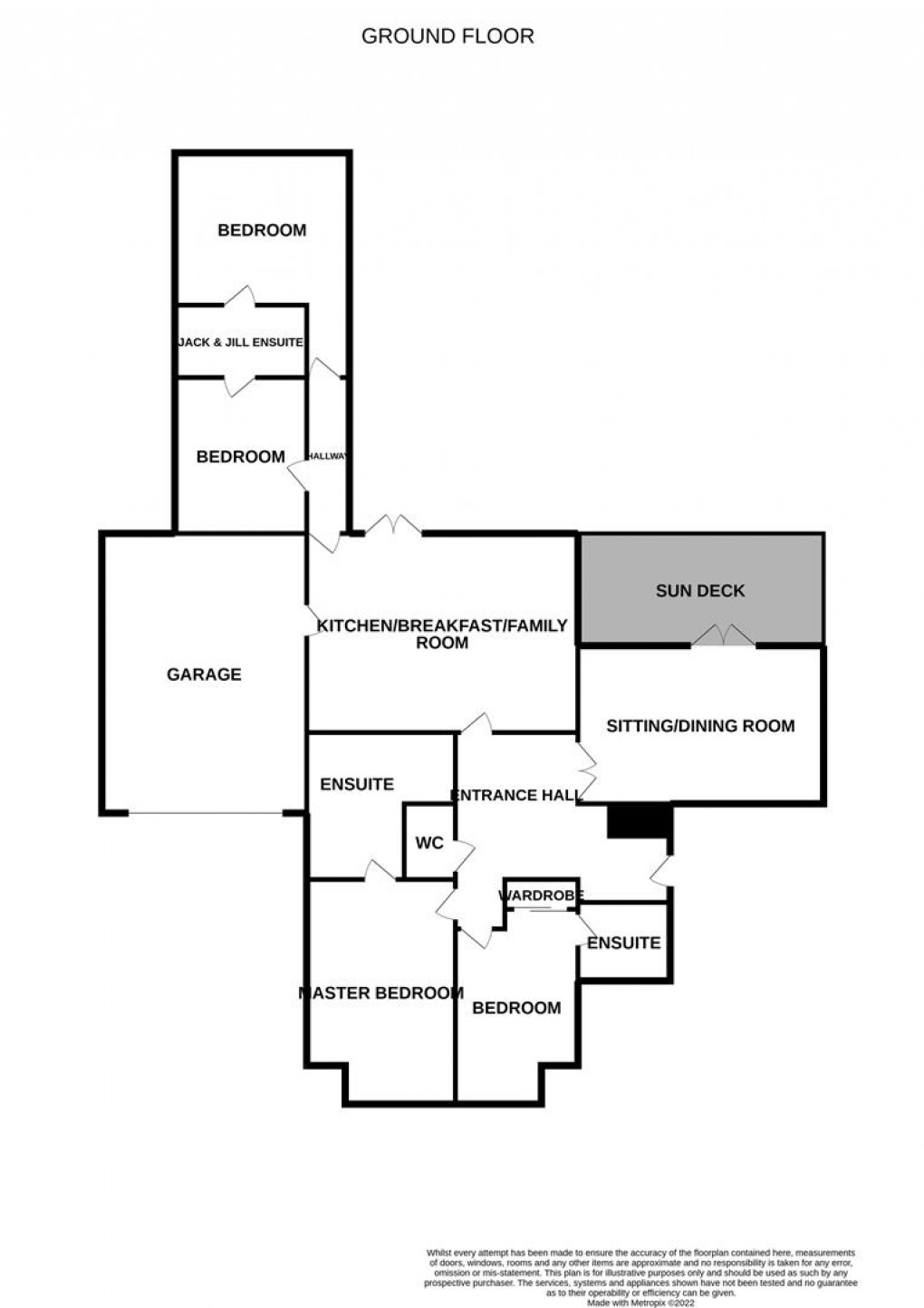 Floorplan for Edge Hill, Darras Hall, Newcastle Upon Tyne, Northumberland