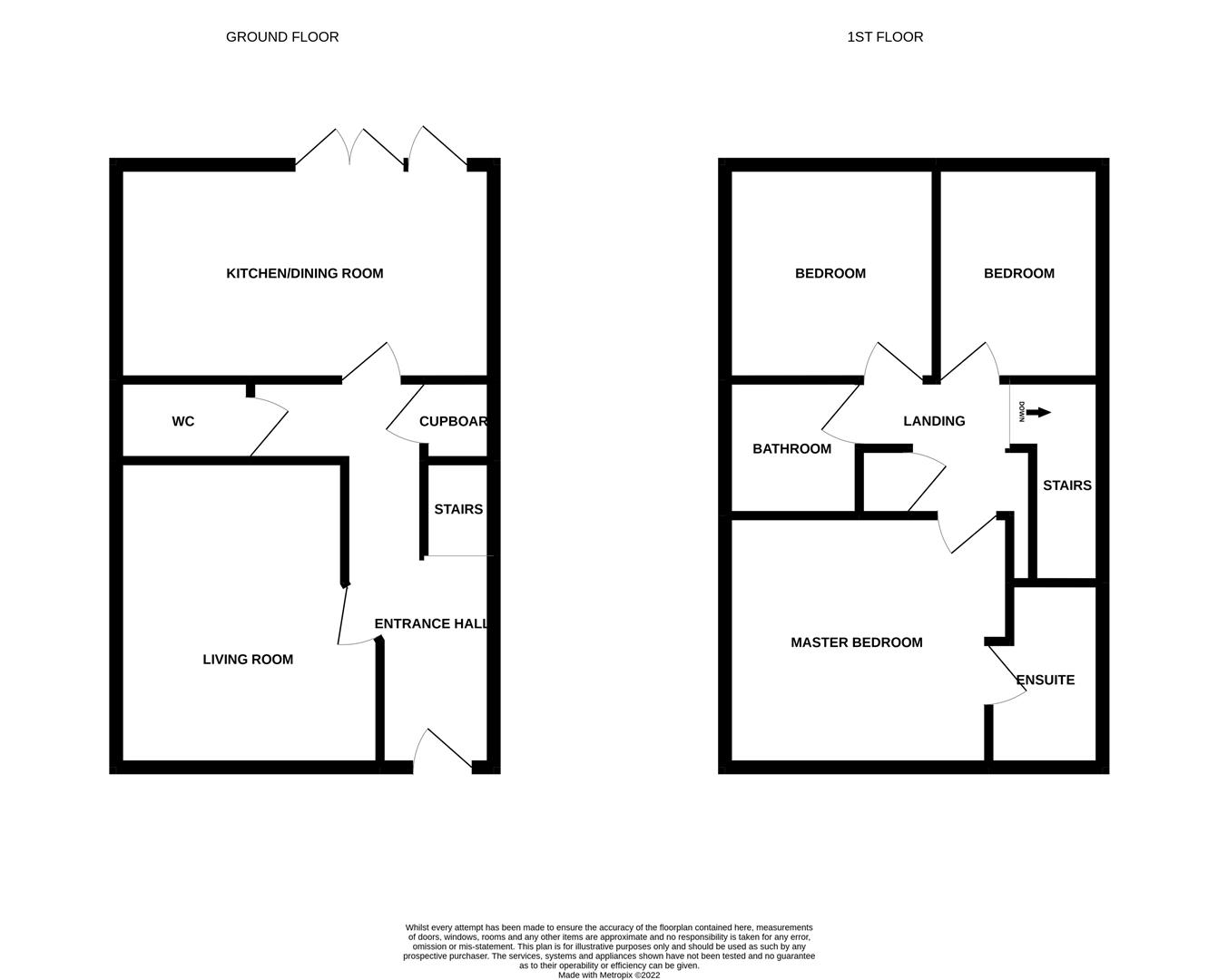 Floorplans For Rudchester Close, Throckley, Newcastle Upon Tyne