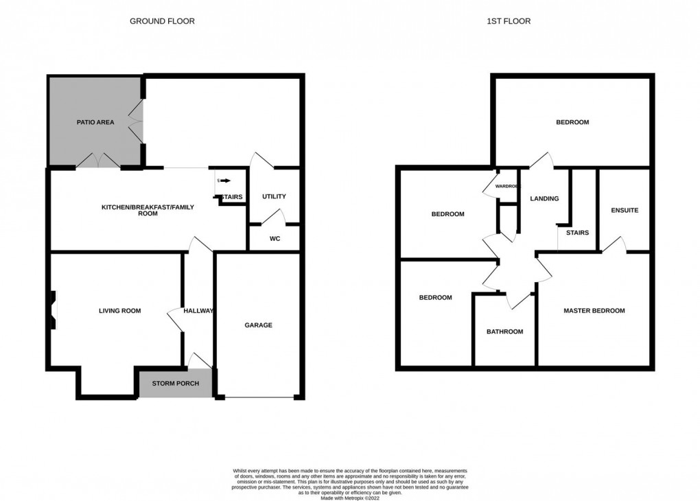 Floorplan for Rosewood Drive, Ponteland, Newcastle Upon Tyne, Northumberland