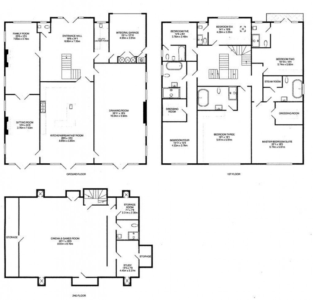 Floorplan for Edge Hill, Darras Hall, Ponteland, Newcastle Upon Tyne