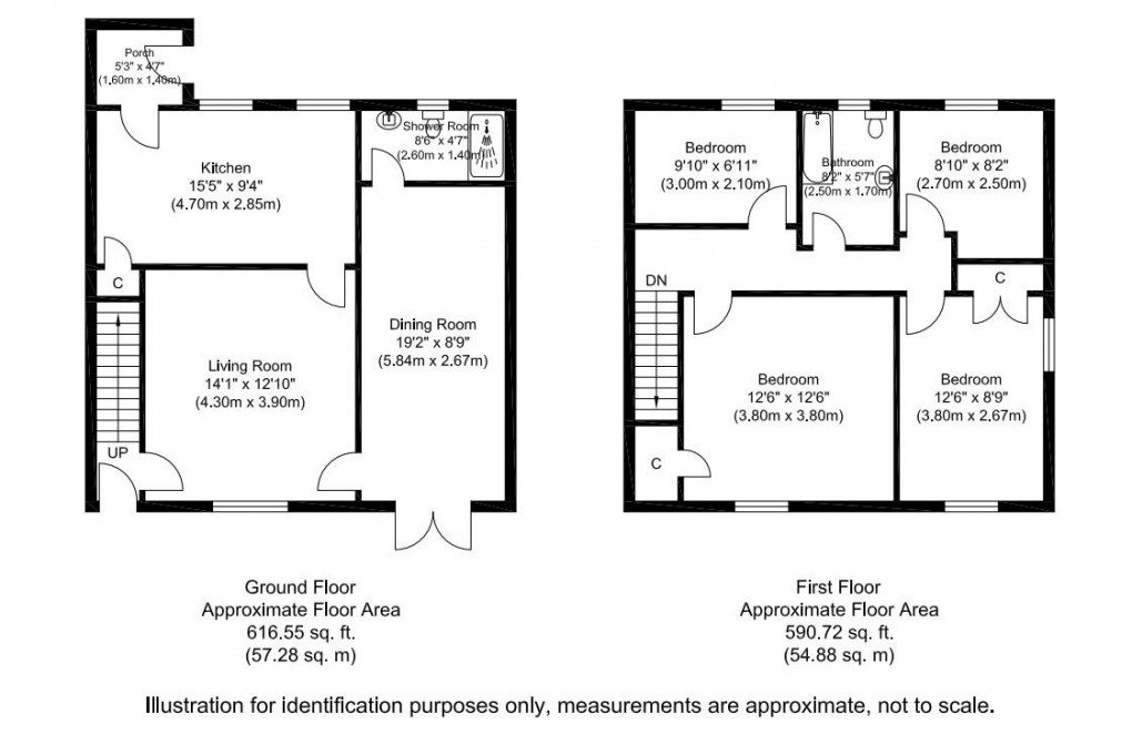Floorplan for Tenter Garth, Hexham Road, Throckley, Newcastle Upon Tyne