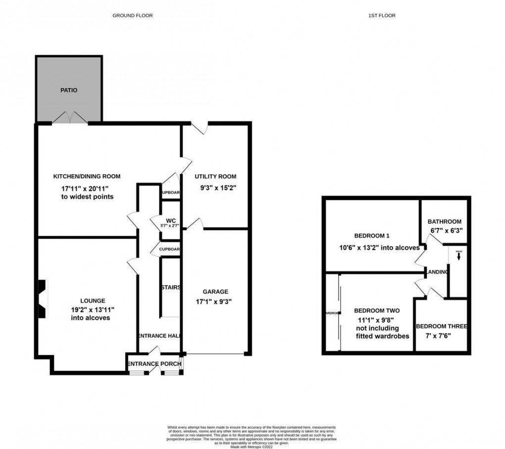 Floorplan for Jackson Avenue, Ponteland, Newcastle Upon Tyne