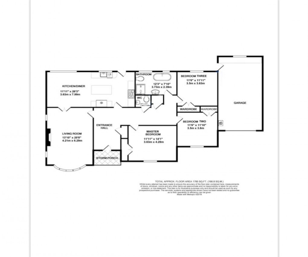 Floorplan for Middle Drive, Darras Hall, Newcastle Upon Tyne, Northumberland