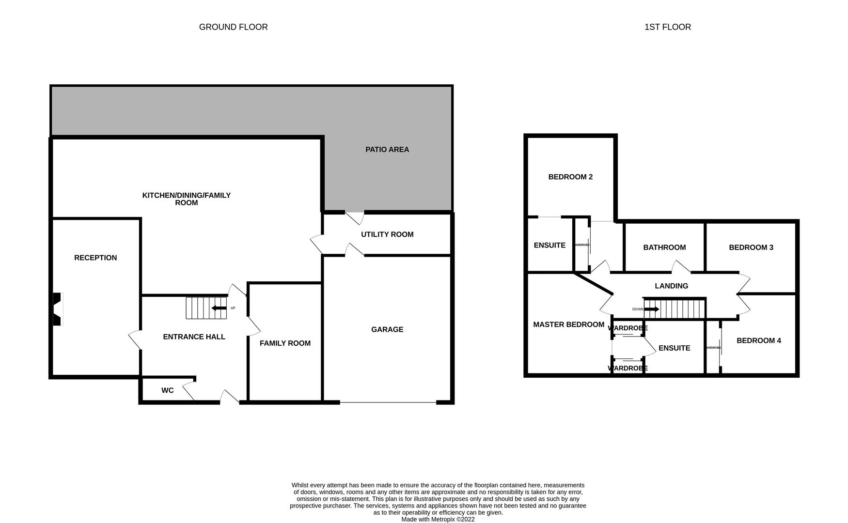 Floorplans For Richmond Way, Darras Hall, Newcastle Upon Tyne, Northumberland