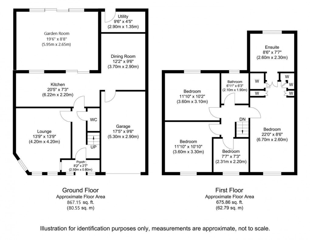 Floorplan for Jackson Avenue, Ponteland, Newcastle upon Tyne, Northumberland