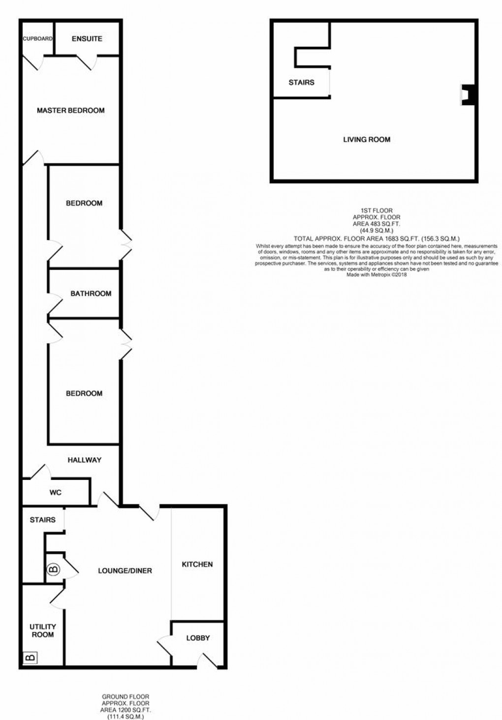 Floorplan for BEAUTIFUL VIEWS FROM THIS BARN CONVERSION Belsay, Northumberland