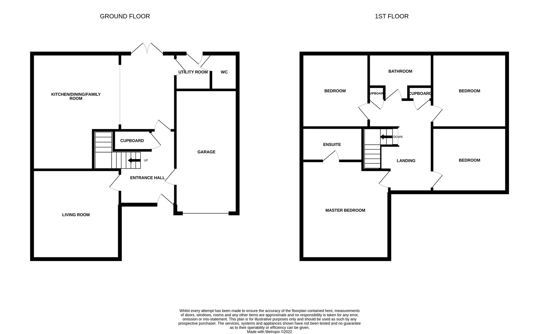 Floorplans For Fletcher Crescent, Jameson Manor, Ponteland, Newcastle Upon Tyne, Northumberland