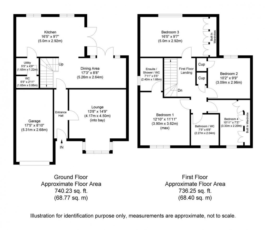 Floorplan for Rosewood Drive, Ponteland, Newcastle Upon Tyne, Northumberland