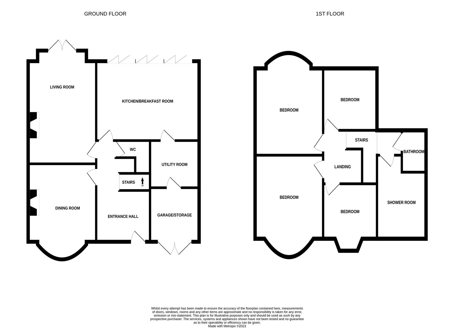 Floorplans For Polwarth Crescent, Brunton Park, Gosforth, Newcastle Upon Tyne