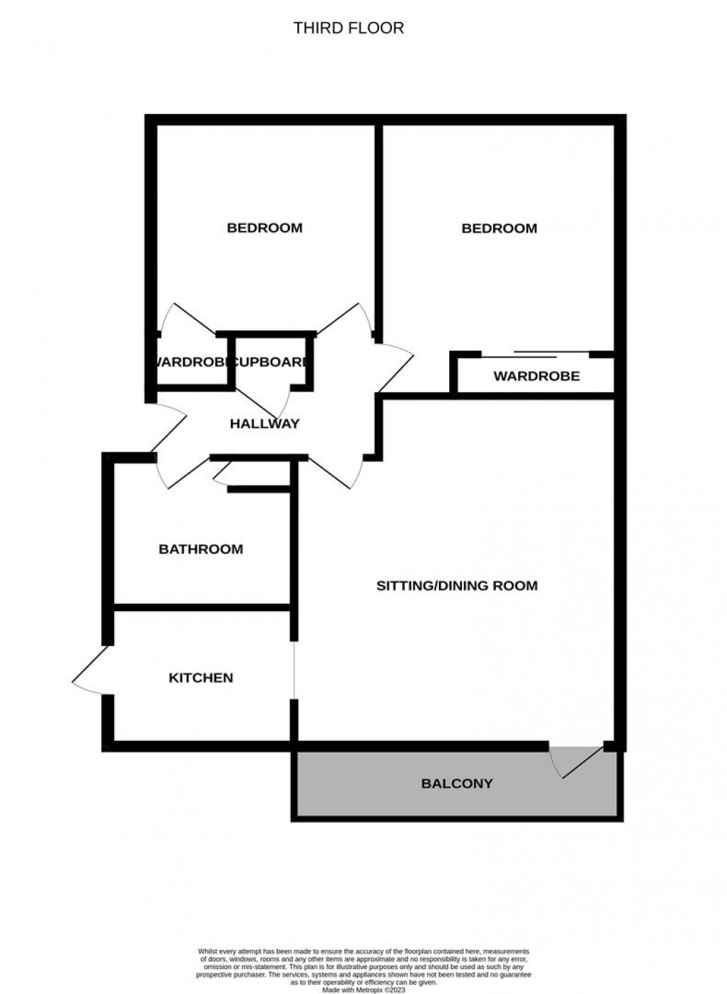 Floorplan for Moorside Court, Newcastle Upon Tyne