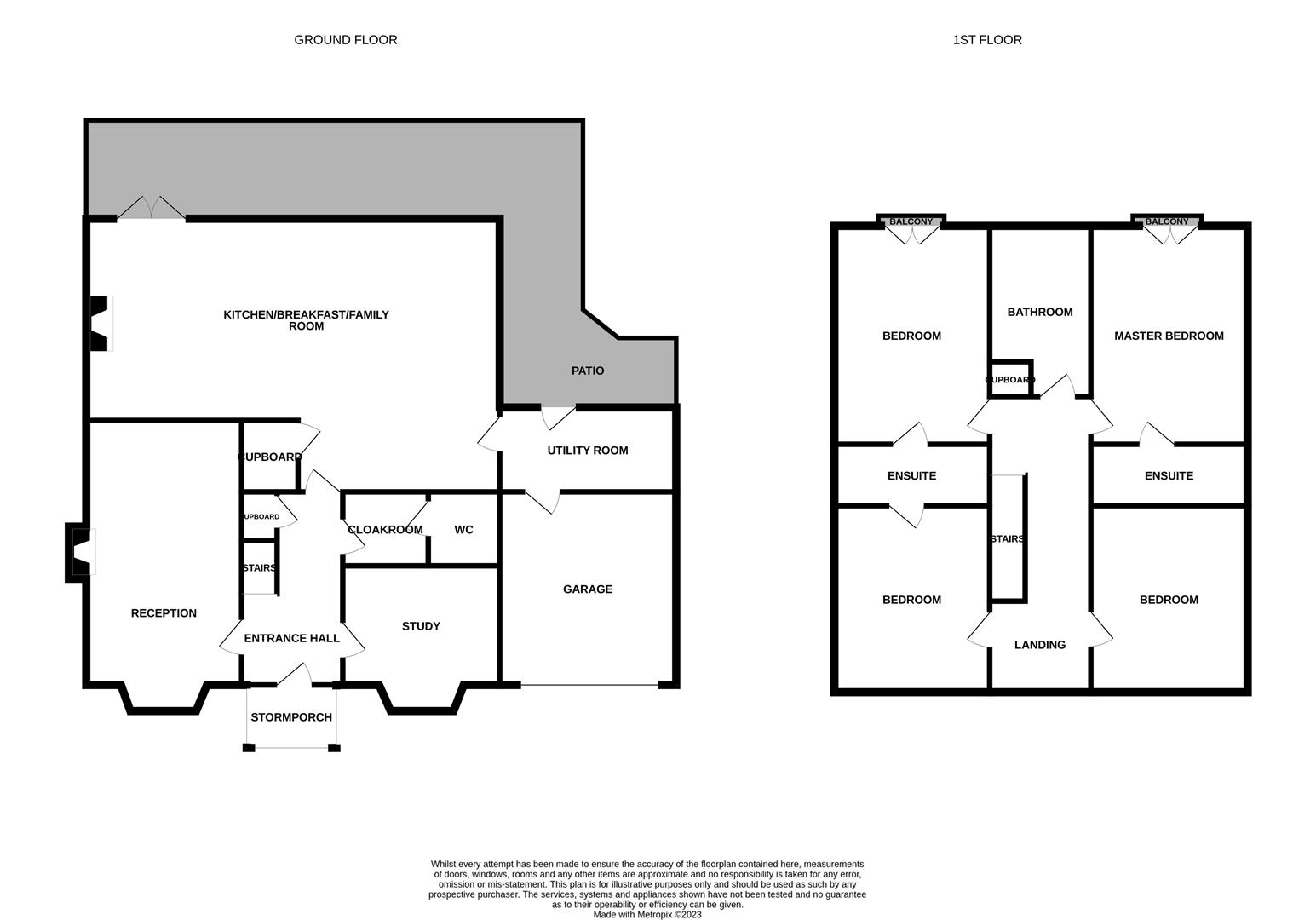 Floorplans For The Crescent, Darras Hall, Newcastle upon Tyne, Northumberland